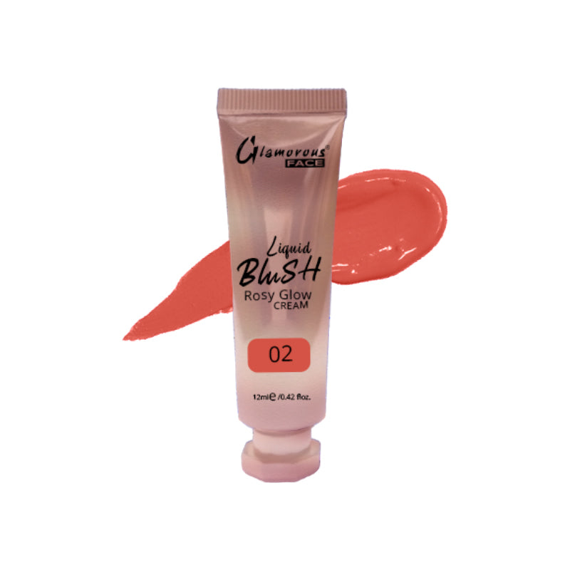 Glamorous Face Rosy Glow Liquid Blush Cream 12ml