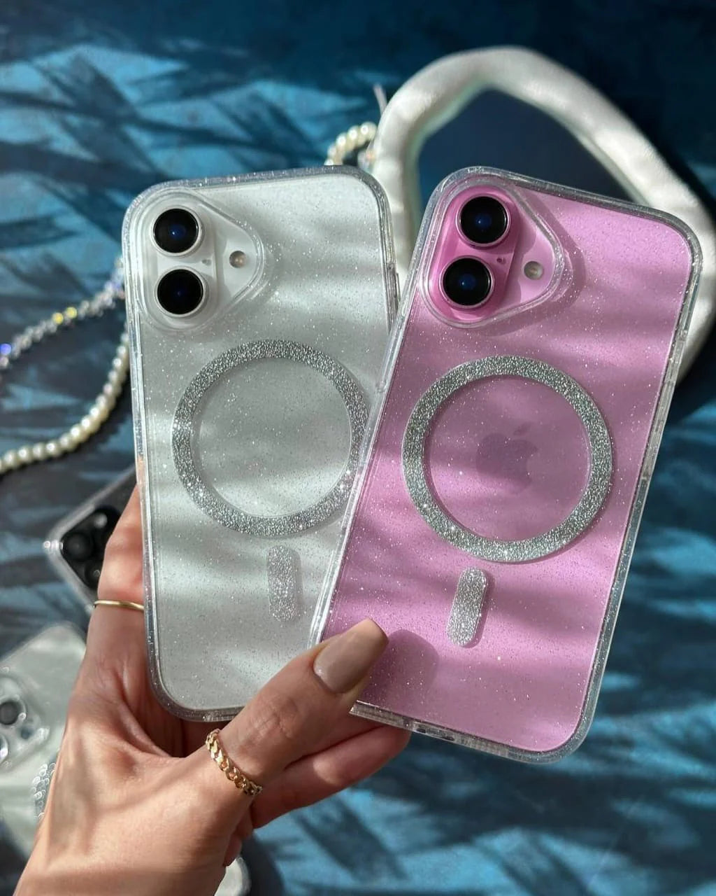 MagSafe Glitter Transparent Shimmer Case