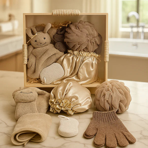 Deluxe Wooden Box Spa Bath Gift Set for Relaxation