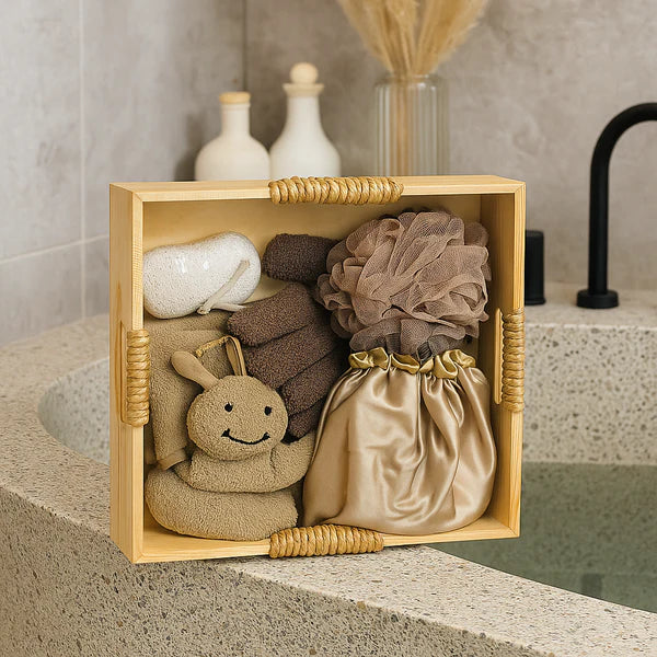 Deluxe Wooden Box Spa Bath Gift Set for Relaxation