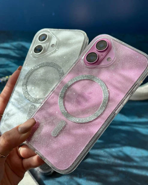 MagSafe Glitter Transparent Shimmer Case