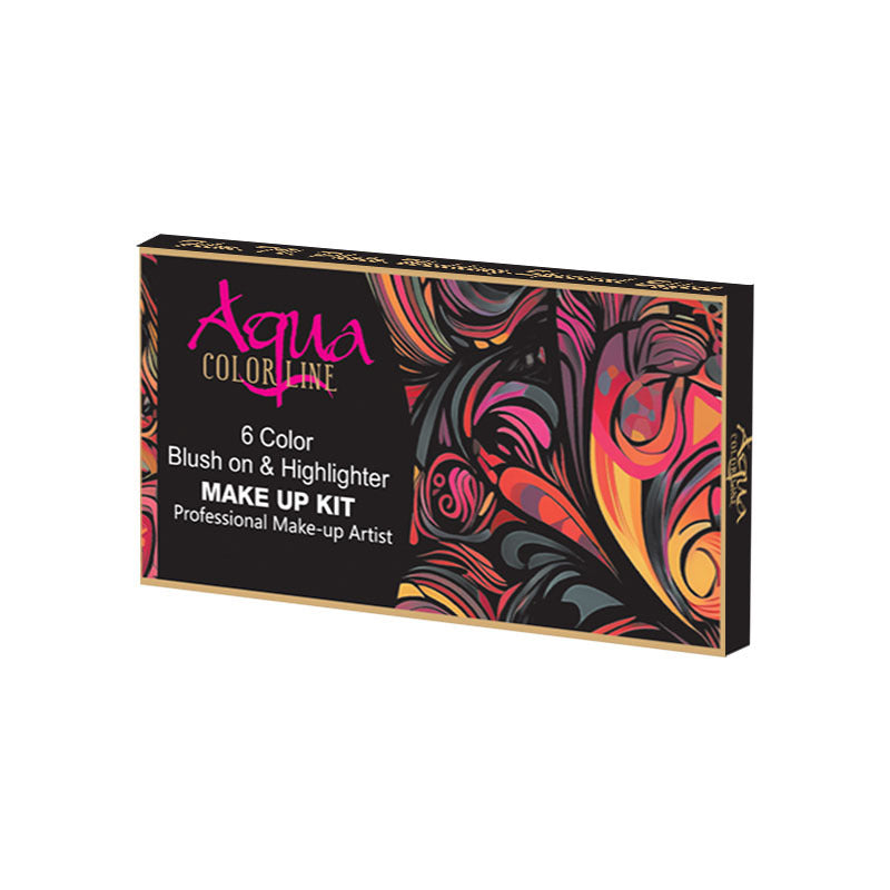 Aqua Color Line 6 Color Blush Palette