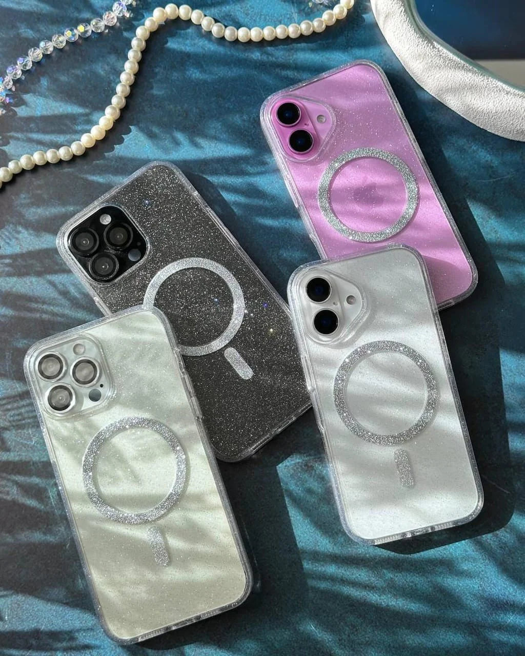 MagSafe Glitter Transparent Shimmer Case