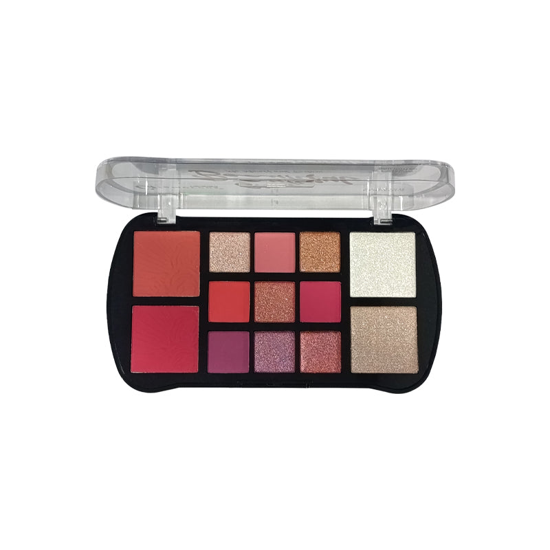Glamorous Face 9+2+2 Eyeshade , Blush On & Highlighter Kit