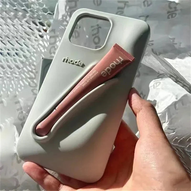 New Original Rhodes LipGloss 💄 Silicone Case With Box