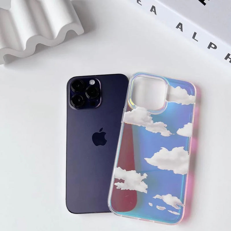 Clear Sky Holographic Case for iphone 14 - 14 pro max