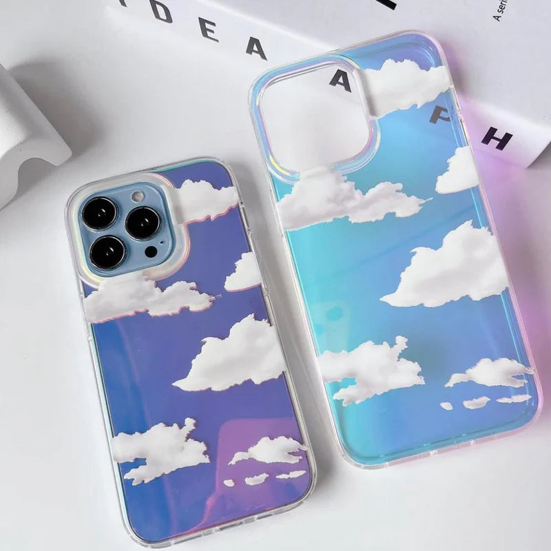 Clear Sky Holographic Case for iphone 14 - 14 pro max
