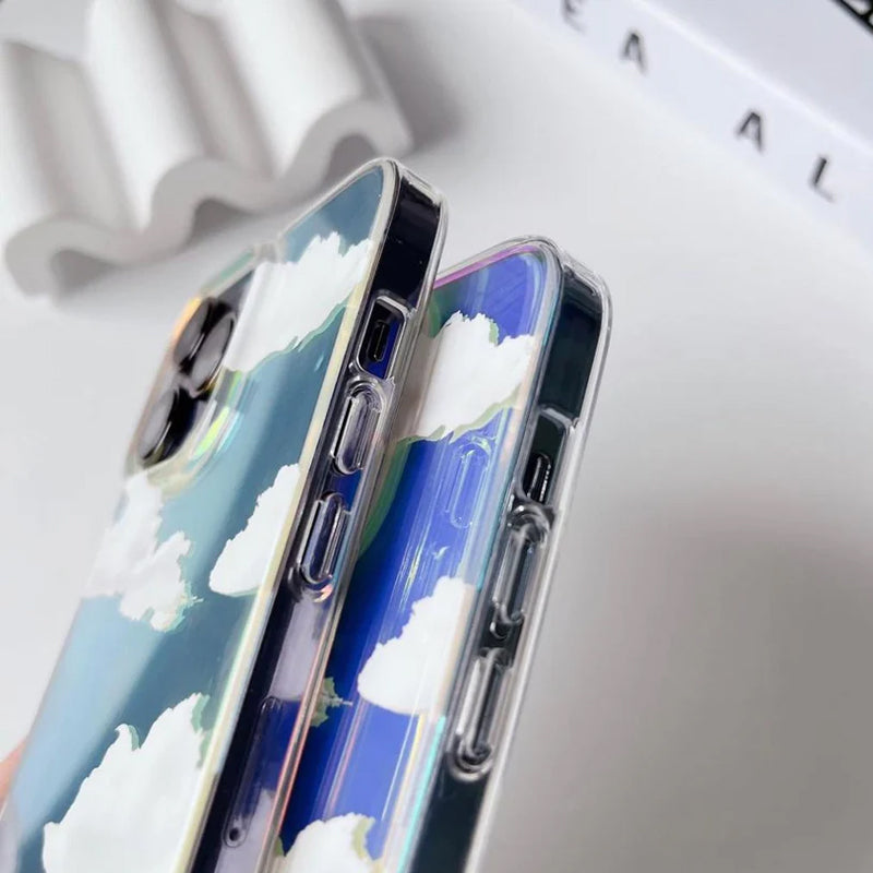 Clear Sky Holographic Case for iphone 14 - 14 pro max