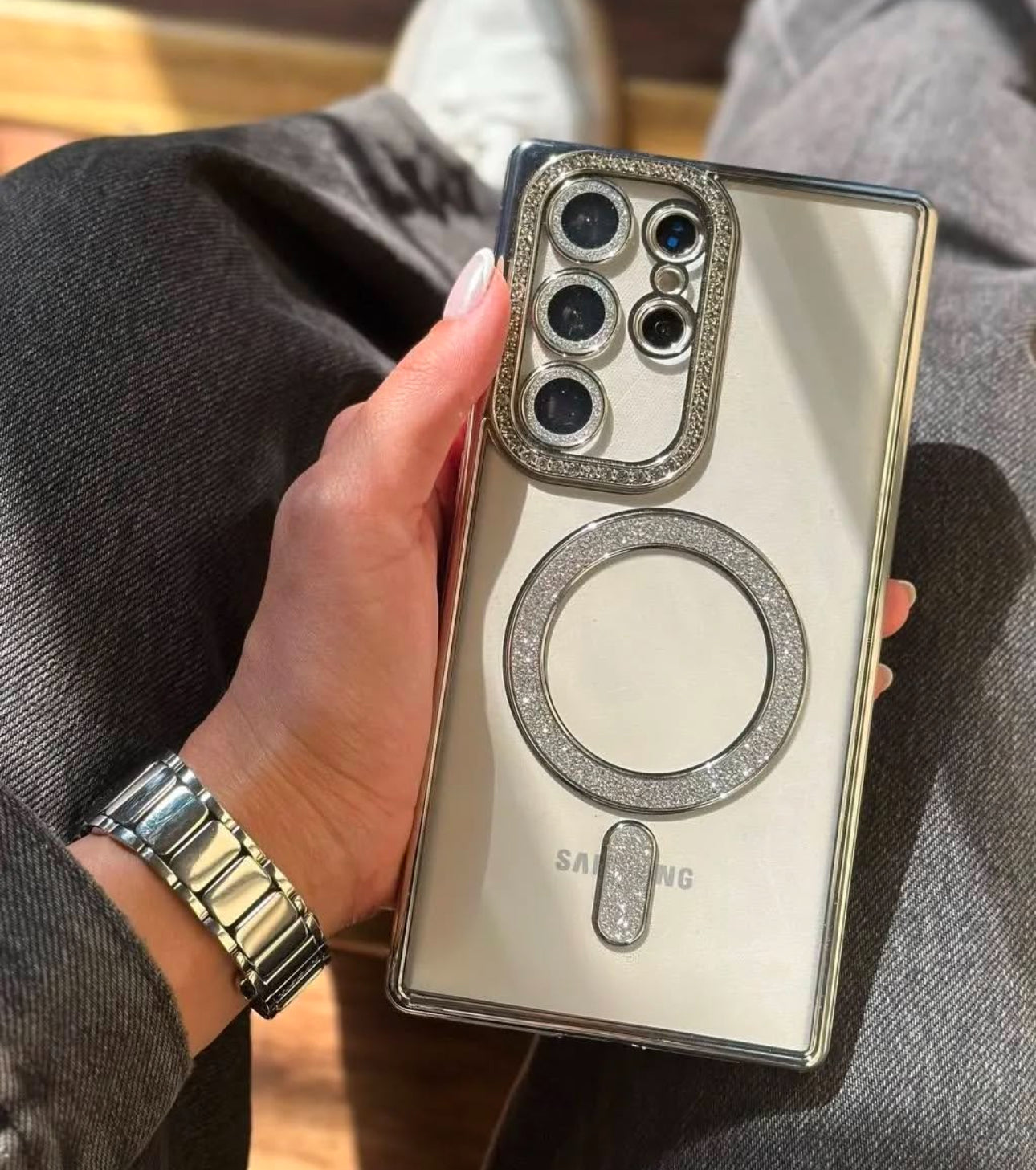 Sparkle Magsafe Crystal Clear Case