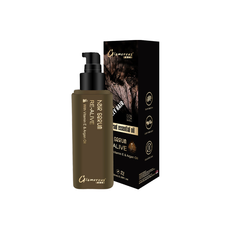 Glamorous Face Re Alive Hair Serum With Vitamin E & Argan Oil 100ml