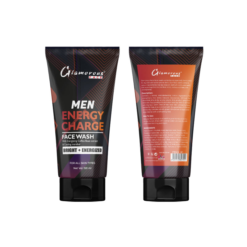 Glamorous Face Men Energy Charge Face Wash  Bright + Energizer