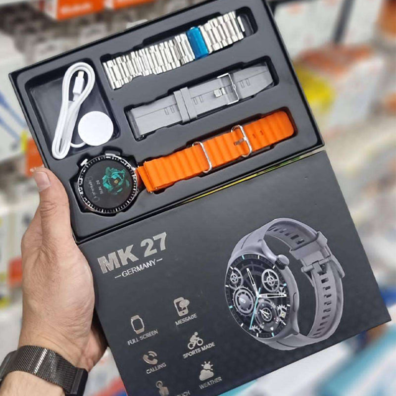 MK 27 Smart Watch Round Dial