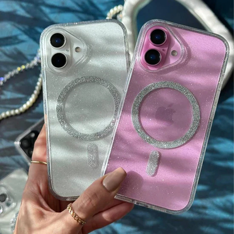 MagSafe Glitter Transparent Shimmer Case