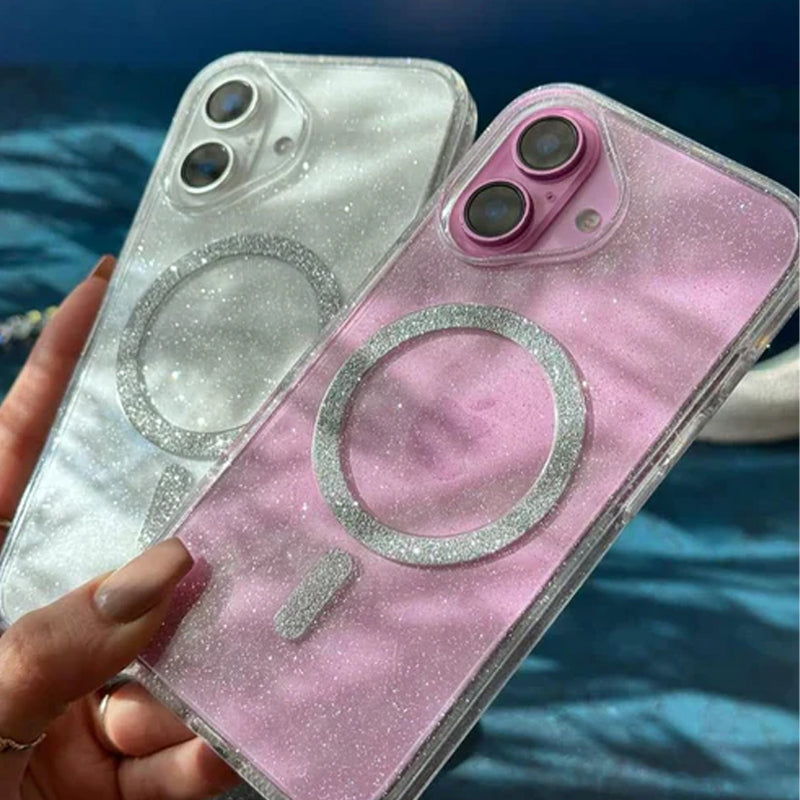 MagSafe Glitter Transparent Shimmer Case