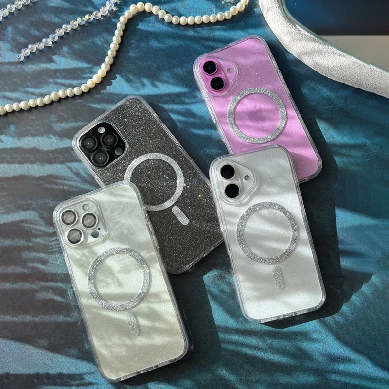 MagSafe Glitter Transparent Shimmer Case