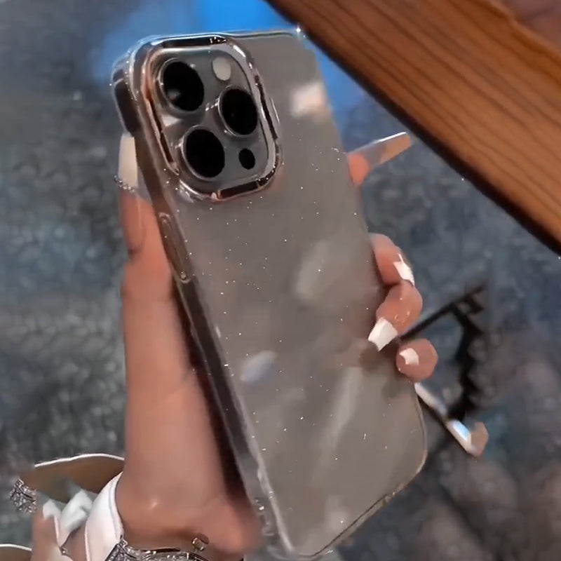 Crystal Glow Transparent Case for iphone 16 - 16 pro max