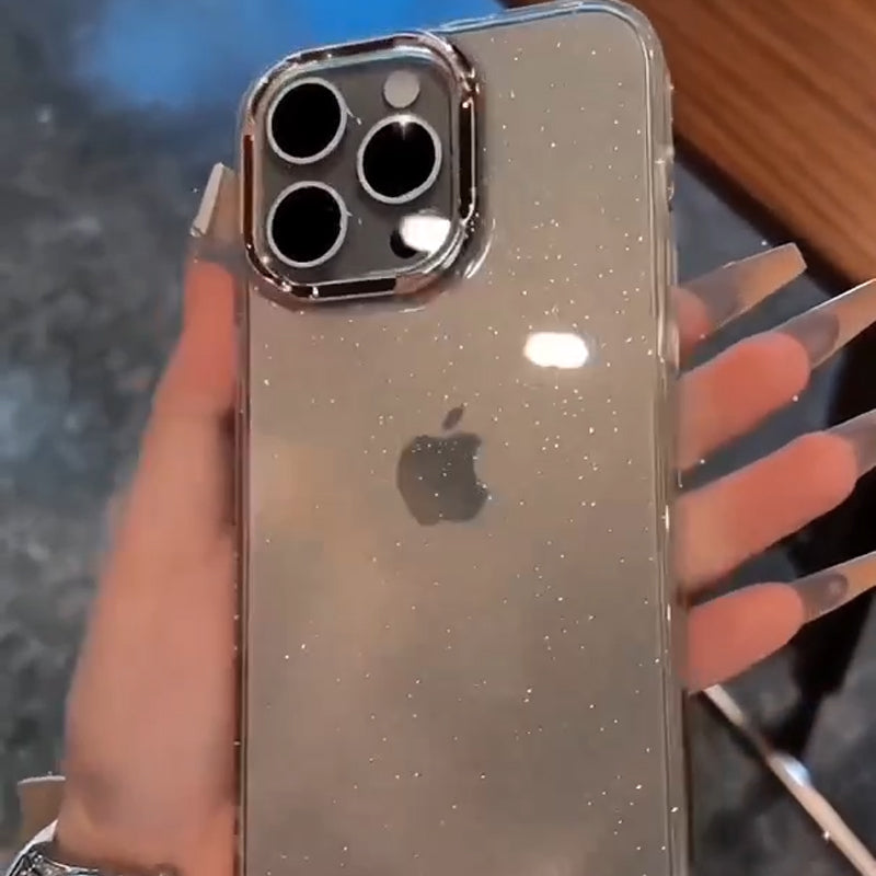 Crystal Glow Transparent Case for iphone 16 - 16 pro max