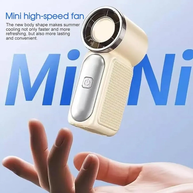 Mini Handheld Pocket Fan with LED Display