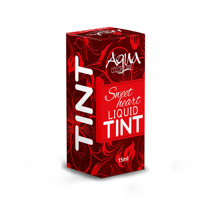 Aqua Color Line Sweet Heart Tint – Red