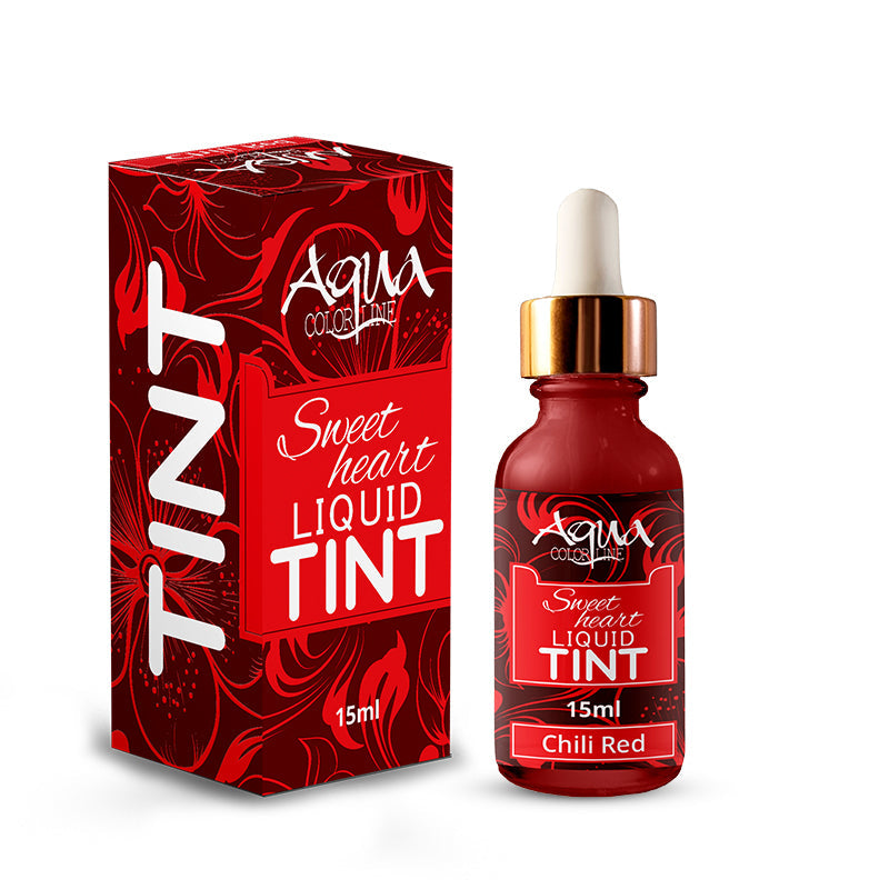 Aqua Color Line Sweet Heart Tint – Red