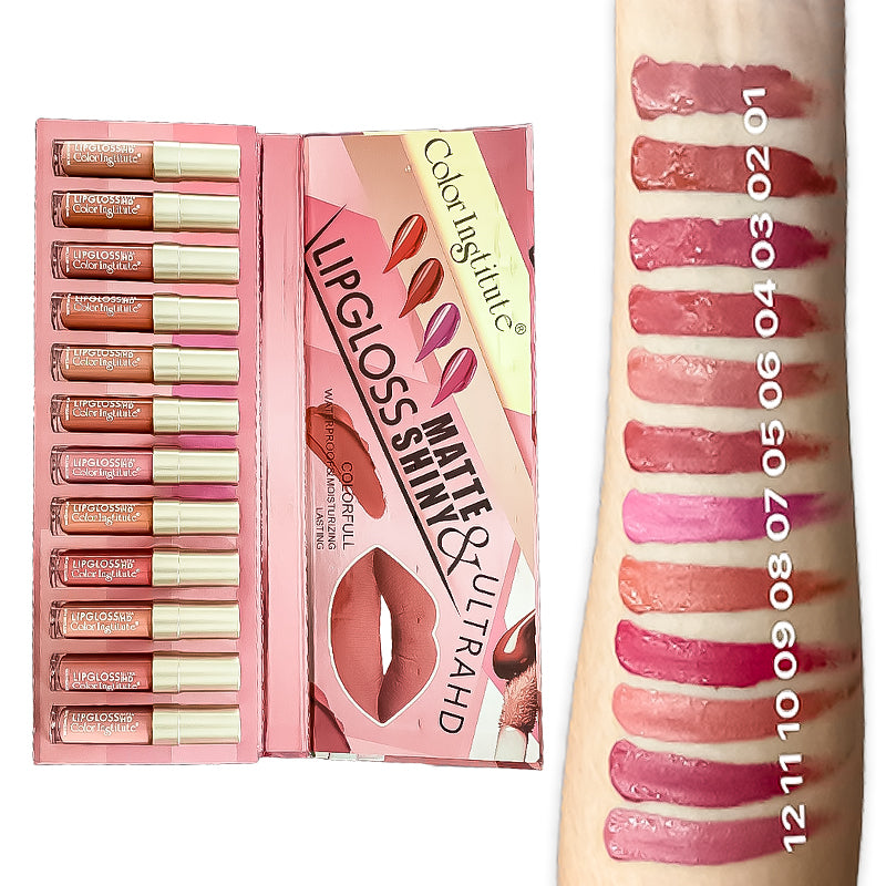 Color Institute Lip Gloss 12 Pieces Pack