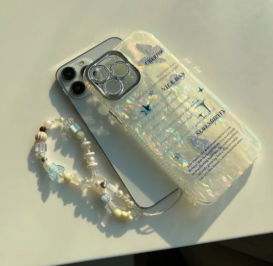 Newday Daisy IMD Glitter Lens Case for iPhone 16 / 16 Plus / 16 Pro / 16 Pro Max