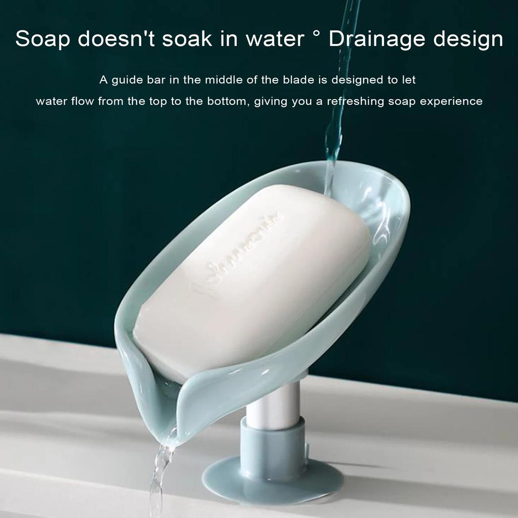 Leaf Shape Soap Drain Box Holder