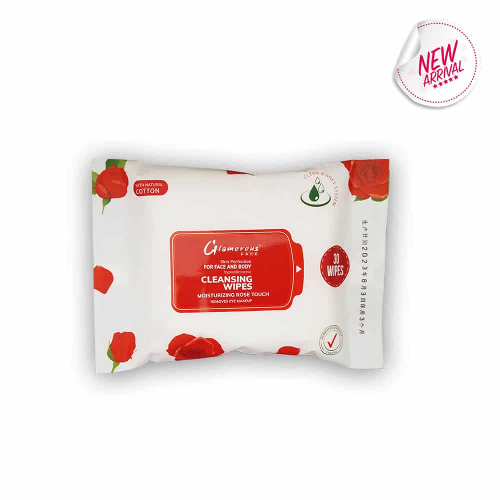Glamorous Face Cleansing Makeup Remover Wipes 30 Pieces