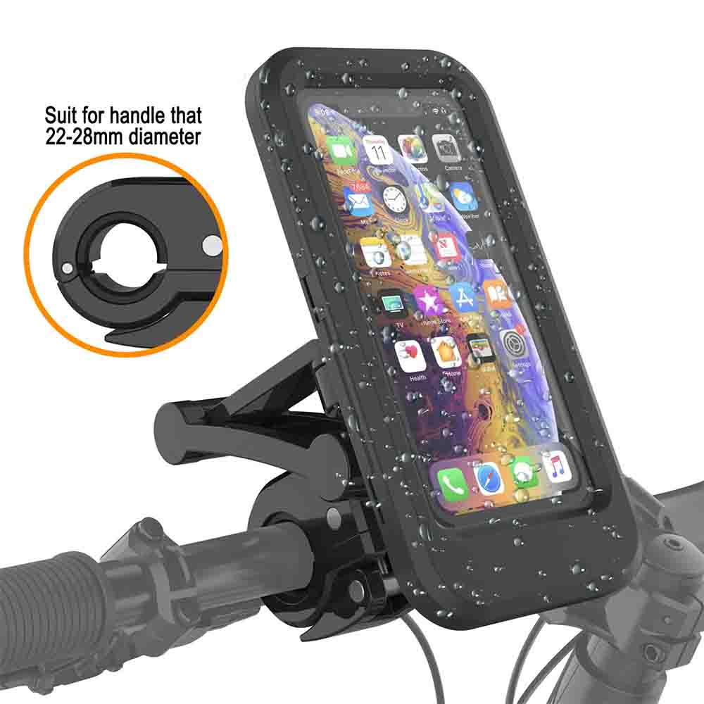 Punkcase Waterproof Bike Phone Case Universal Handle Stand