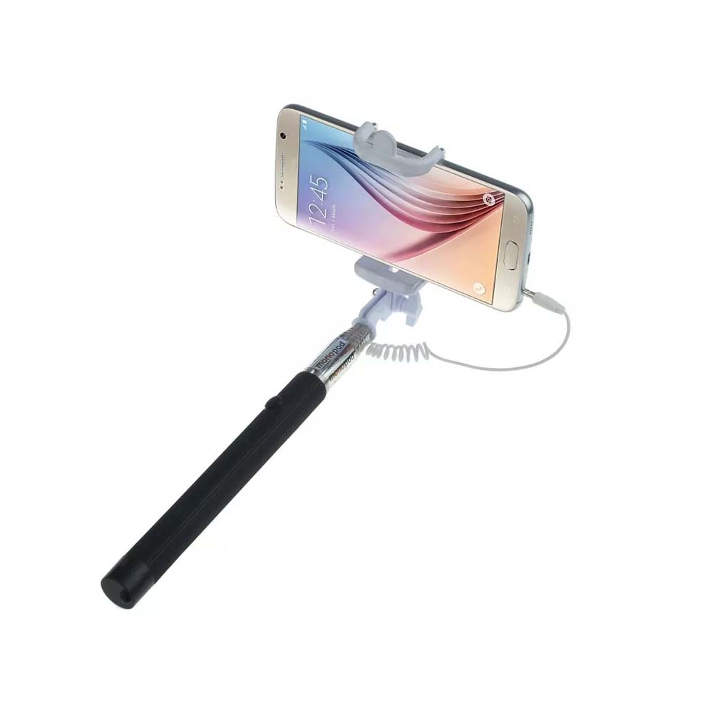 Foldable Selfie Stick Cable Control (No battery No Bluetooth)